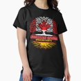 thumbnail image 1 of Spain Spanish Canadian Canada Tree Roots Flag H22471 Relaxed Fit Unisex T-Shirt – Available S–5XL, 1 of 4