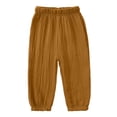 thumbnail image 2 of Amidoa Kids' Breathable Loose Anti-Mosquito Elastic Waist Quick Dry Pants Casual Sun Protection Pants Brown 12 Months, 2 of 9