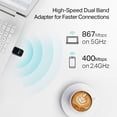 thumbnail image 2 of Adaptador WiFi TP-Link AC1300 USB Archer T3U para PC de escritorio, 2 of 6