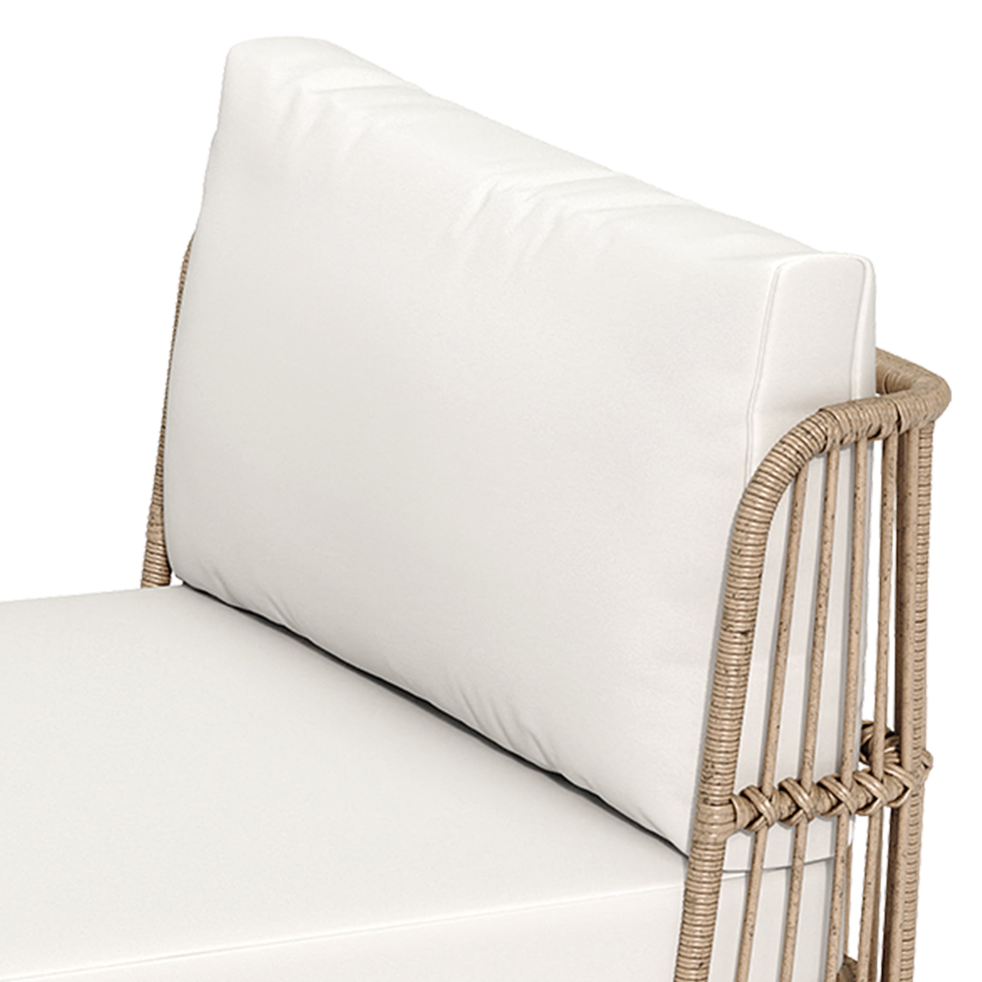 Uforic Patio Rattan Daybed Lounge,Chaise Lounge Chair - Beige