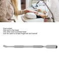 thumbnail image 3 of Cuticle Pusher Remover, Nail Cuticle Pusher Stainless Steel Ergonomic Knurled Handle Cutter  For Home, 3 of 8