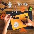 thumbnail image 3 of Stamping Shapes For Cards, Halloween Pumpkin Bats Punch Scrapbooking Diy Prampers, 3 of 5
