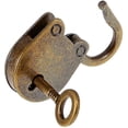 thumbnail image 2 of Candado con llave, forma de oso, mini candado, candado de estilo antiguo vintage, 2 of 5