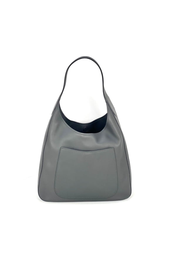 Pre-Owned Prada Vitello Daino grey Hobo Bag
