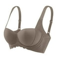 thumbnail image 2 of gbyLJF Women's Wireless Bras Solid Color Push Up Seamless Underwear Breathble Daily Bras Without Uderwire, 2 of 5