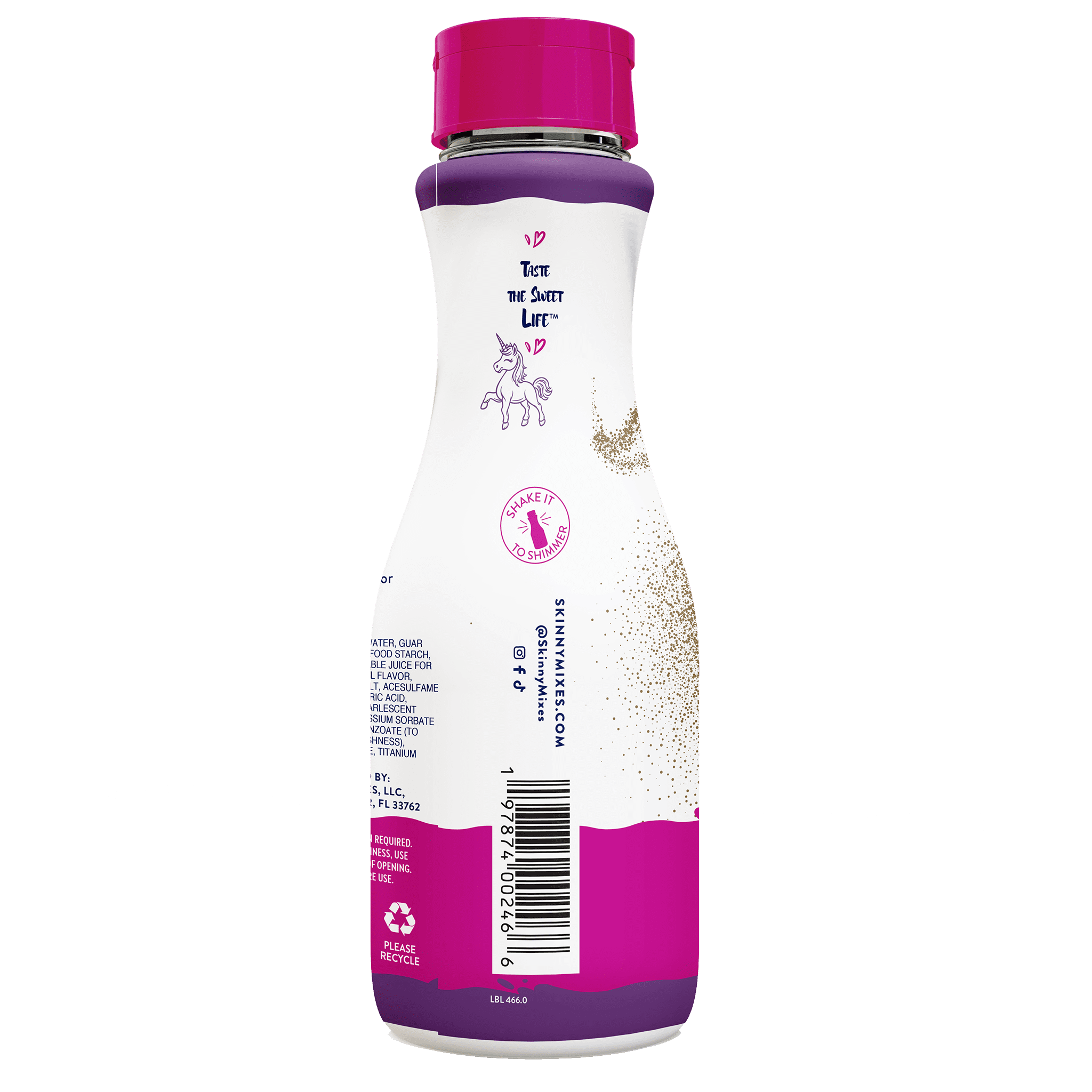 Jordan's Skinny Mixes, Unicorn Sauce Topping,  Purple (12 fl oz)