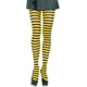 thumbnail image 2 of Mallas Leg Avenue de nailon a rayas para mujer, color negro y amarillo, 2 of 2