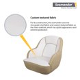 thumbnail image 2 of Seamander Pontoon Furniture Bucket Captain Seat, Tan/White Vinyl Plastic Frame, 2 of 5