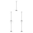 thumbnail image 2 of Baohd Contemporary Table Number Holder Photo Stand for Trendy Hotel Settings Silvery 40cm 5Set, 2 of 6