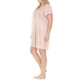 thumbnail image 3 of EZI Nightgowns for Women - Soft & Breathable Satin Night Gowns for Adult Women - Medium to Plus Size Womens Sleep Shirts - Knee-Length Nightgown, 3 of 7