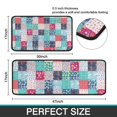 thumbnail image 7 of Blue Boho Pioneer Flower Patchwork Pattern Kitchen Rugs Sets Of 2,Anti Fatigue Kitchen Mat Rugs Non Slip Washable,Decorative Kitchen Floor Mats for Kitchen,Sink,Laundry,17"X30"+17"X47", 7 of 7