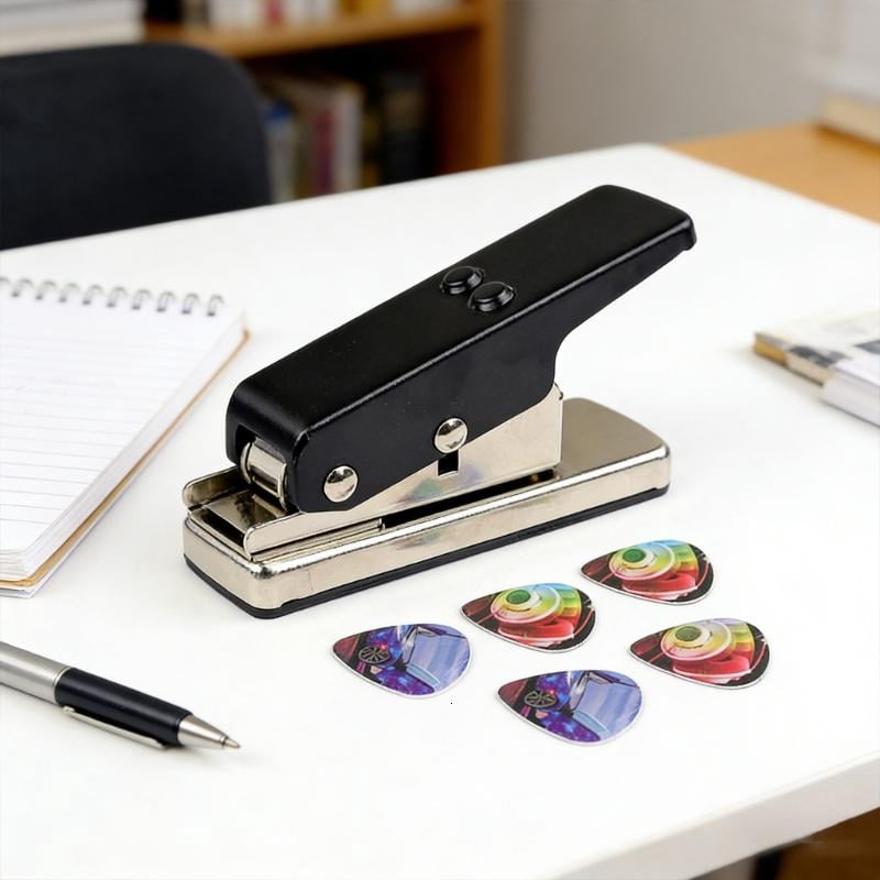 CEORPER Guitar Pick Cutter with Steel for Customs Plectrums Ergonomic Handle
