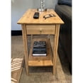 thumbnail image 3 of Solid Bamboo Recliner Table with Drawer Natural, 3 of 5