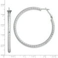 thumbnail image 3 of Sterling Silver Rhodium Plated Hinged Earrings, 3 of 3