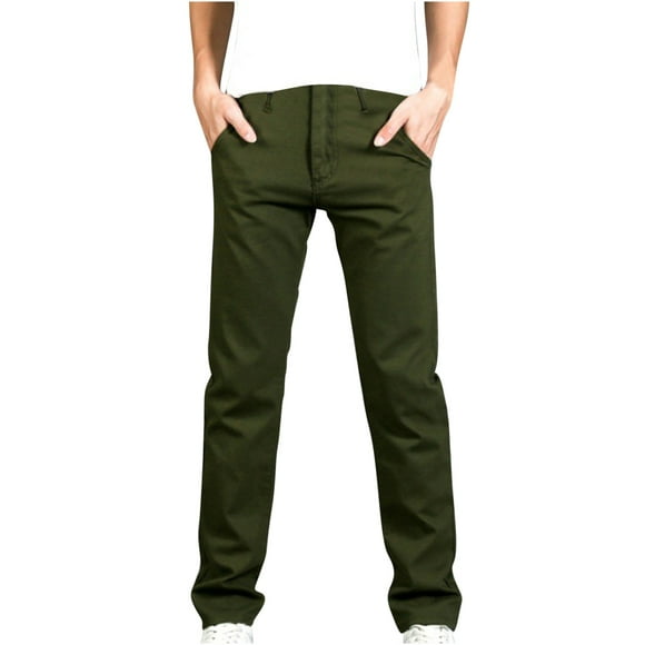 Wolfast Pantalon Jeans Slim Fit Pantalon Jeans Stretch Confortable pour Hommes, Jeans Skinny Stretch Fit,Armée Verte M