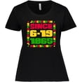 thumbnail image 3 of Inktastic Juneteenth Since 6-19-1865 Women's Plus Size T-Shirt, 3 of 5
