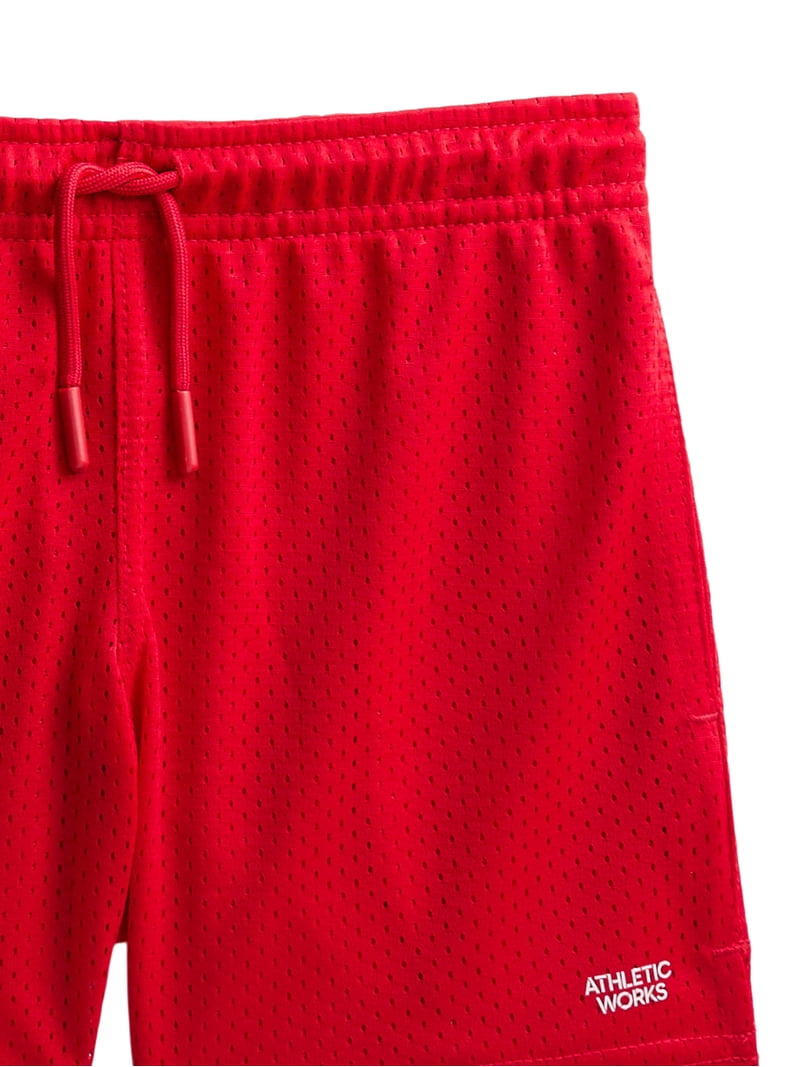 Athletic Works Boys Mesh Shorts, 3-Pack, Sizes 4-18 & Husky