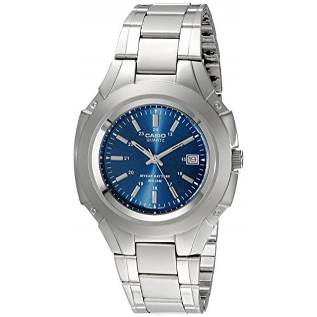 Casio MTP3050D-2AV Classic Reloj de vestir de acero inoxidable con batería de 10 años para hombre