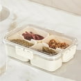 thumbnail image 1 of Divided Serving Tray with Lid and Handle,Snack Box Container 8 Compartment Fruit Container Food Storage Snackle Box Organizer Charcuterie Platter Assorted Snack Box for Travel Party Picnic, 1 of 6