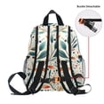 thumbnail image 5 of FORMRS School Backpack with Front Zippered Pocket 12" Student Travel Daypack, Beige Whimsical Leaves, 5 of 6