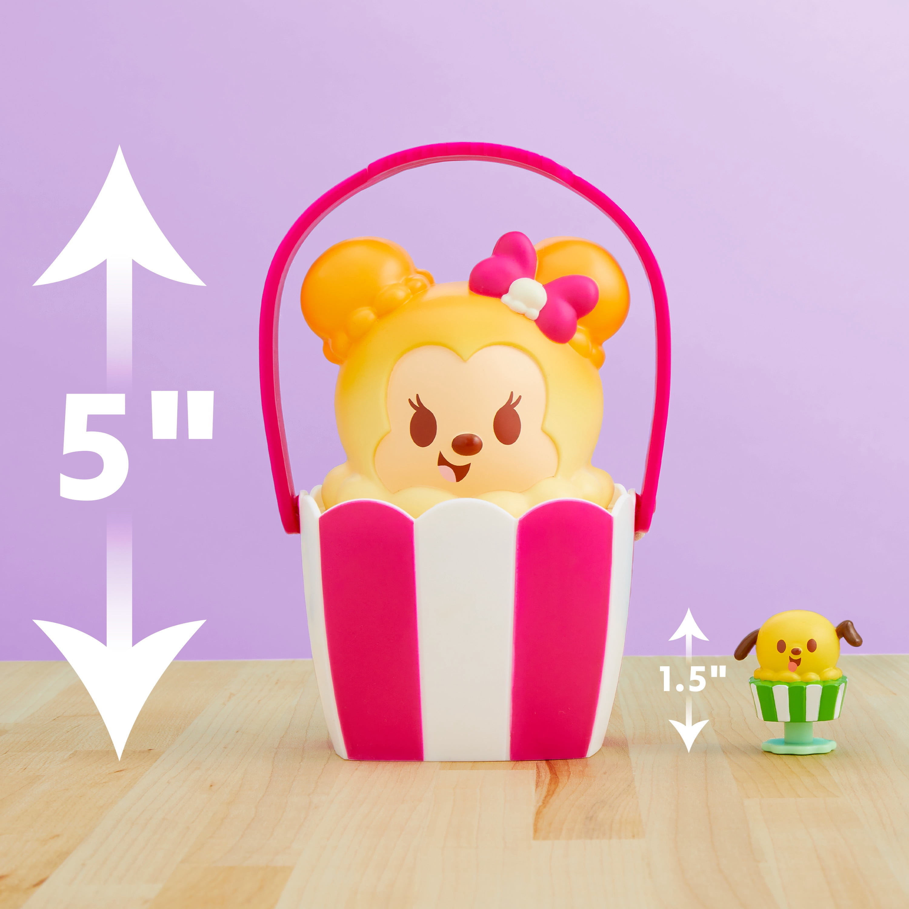 Disney Munchlings Mini Munch Poppin’ Treat Bucket, 1.5 inch Collectible Poppin' Toy, Children Ages 3 and up
