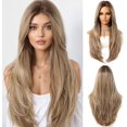 thumbnail image 1 of Yanonmyfd Black Wigs for Women Long Wig with Bangs Natural Straight Wigs Synthetic Hair Heat Resistant Wigs for Daily Party Cosplay Wear, 1 of 38