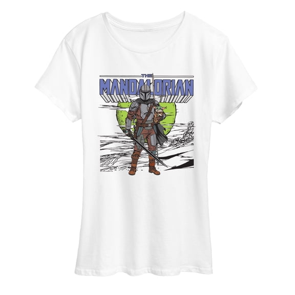 Star Wars - Grogu And Mandalorian - Women's Short Sleeve Graphic T-Shirt
