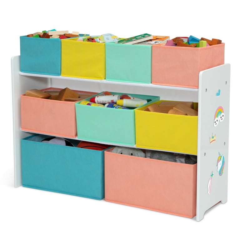 Delta Children Deluxe Multi-Bin Toy Organizer with Storage Bins