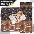 thumbnail image 4 of Leopard Print and Footballs Pattern Toddler Nap Mats for Kids Preschool,Sleeping Mat Bag or Kids,Toddler Sleeping Bag,Toddler Nap Mat or Daycare, 4 of 6