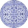thumbnail image 1 of Ahgly Company Machine Washable Indoor Round Persian Blue Traditional Area Rugs, 4' Round, 1 of 4