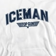 thumbnail image 2 of Top Gun Iceman Varsity Adult Pull-Over Hoodie, White, Large, 2 of 4