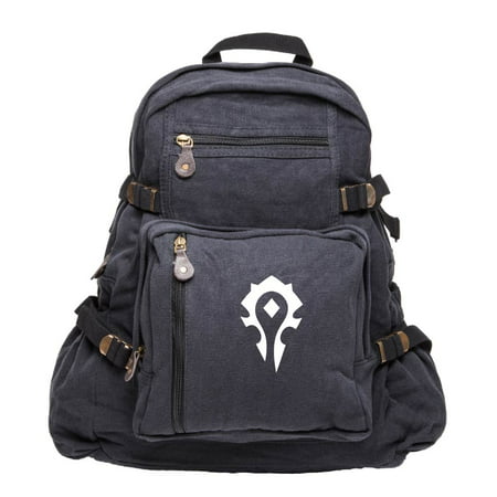 World of Warcraft Horde Army Army Sport Heavyweight Canvas Backpack