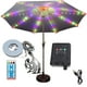 thumbnail image 1 of Outdoor Tent Light Beach Sun Shading Solar Clip Umbrella Light 8- Clip And Ground Plug USB Charging, 1 of 9