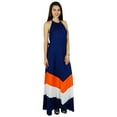 thumbnail image 4 of Bimba Women Halter Neck Long Maxi Dress Chic Beach Wear Classic Summer Clothing, 4 of 9