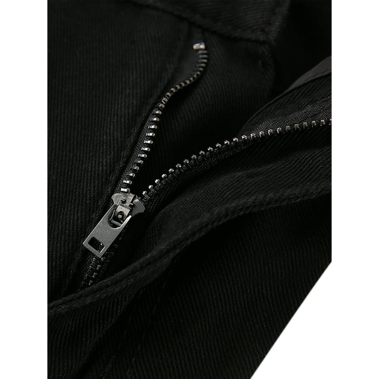 Hot Trendy Black Baggy Jeans For Men Y2k Clothes Fashion Skeleton