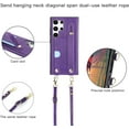 thumbnail image 6 of for Samsung Galaxy S25 Ultra (Not S25) Crossbody Wrist Strap Wallet Case with Cash Change Slot, Removable Adjustable Shoulder Lanyard PU Leather Cover for Samsung Galaxy S25 Ultra XK-Black, 6 of 16