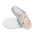thumbnail image 3 of Fotbe Queen For Rabbit Pattern Women's Fuzzy Curly Fur Memory Foam Loafer Slippers Indoor Outdoor Slippers Winter Home Shoes-39/40, 3 of 7