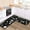 White-14, variant on Black Sunflower Rugs and Mats Non Slip Kitchen Mat Set of 2 Anti Fatigue Kitchen Rug Set PVC Stain Resistant Washable Rug (17"x47.2"+17"x23.6")