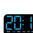 thumbnail image 6 of CoudarTitie Big LED Large Digital Clock Wall Mount Oversize LED Digital Clock with Date Week Blue, 6 of 9
