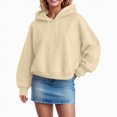 thumbnail image 3 of Kaprioy Women Oversized Hoodies Side Zipper Fleece Long Sweatshirts Lightweight Tunic Pullover Fall Fashion Clothing Trendy Clothes Women Oversized Hoodies Side Zipper Long Sweatshirt Pullover, 3 of 6