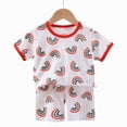 thumbnail image 4 of kaprioy Toddler Boy Clothes Toddler Kids Boys Girls 12 18 24 Months 2T 3T 4T 5T 6T 7T 8T 9T Cartoon Animals Sleepwear Pajamas 2pcs Pjs Set, 4 of 4