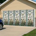 thumbnail image 5 of Vintage Floral Garage Door Cover Banner 6 x 13 FT,Retro Abstract Art Summer Flowers Watercolor Garage Door Curtains Backdrop with Grommets for Indoor Outdoor Wall Party Porch Yard Decor Background, 5 of 9
