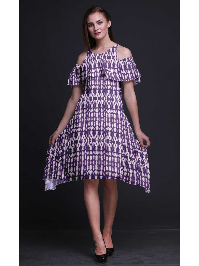 Bimba Tie-Dye Print Cold Shoulder Women Swing Tunic Flutter Sleeve Midi Dress-XX-Large - Walmart.com Bimba Tie-Dye Print Cold Shoulder Women Swing Tunic Flutter Sleeve Midi Dress-XX-Large - Walmart.com