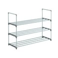 thumbnail image 1 of Hassch Metal Shoe Rack, 3-Tiers Iron Shoe Tower Shelf Storage Organizer for Bedroom Entryway Hallway, Gray, 1 of 6