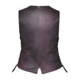 thumbnail image 2 of UNIK Women's Premium Traditional Lambskin Leather Motorcycle Vest - Purple (XL), 2 of 3