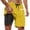 Yellow, variant on Kcolen Mens Swim Trunks 7 Inch Solid Board Shorts Stretchy Upf Swimming Trunks Soft Compression Liner Beach Summer Men Swim Brief