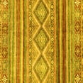 thumbnail image 1 of Ahgly Company Machine Washable Indoor Square Southwestern Yellow Country Area Rugs, 7' Square, 1 of 4