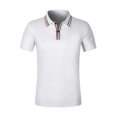 thumbnail image 2 of WREESH Men's Versatile V-Neck T-Shirt Business Casual Button Down Top a Short Sleeve Essential for and Casual Settings White, 2 of 9