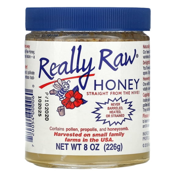 Really Raw Honey, Really Raw Honey, 8 oz (226 g) Pack of 3