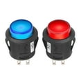thumbnail image 2 of Amdohai 12V 20A Étanche Éclairé Rond Bouton Bascule LED Interrupteur 4 Broches On-Off Voiture Camion RV Basculeur Rouge, 2 of 6